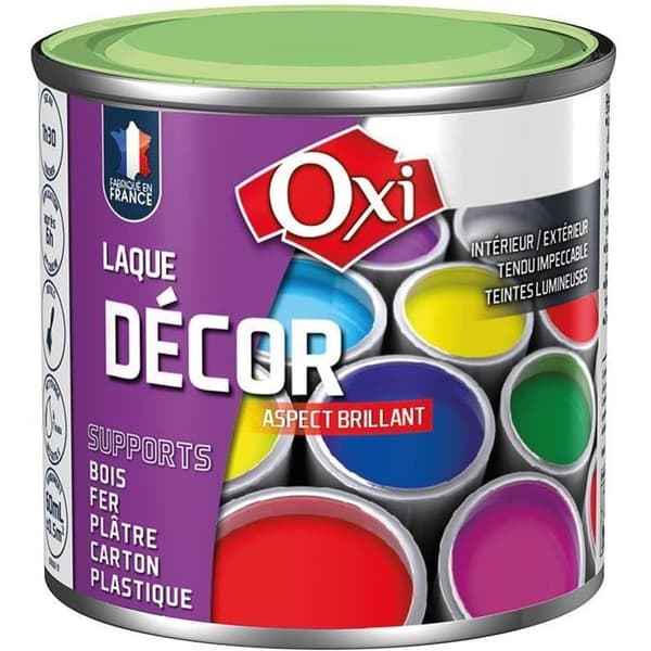 Dekorativ lack - OXI - 60 mL - Grön aniss - Glansig - Multi-underlag