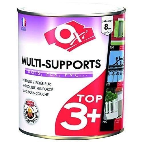 OXI Måleri Top 3 trä järn PVC satin - 2,5 L - Ljusgrå