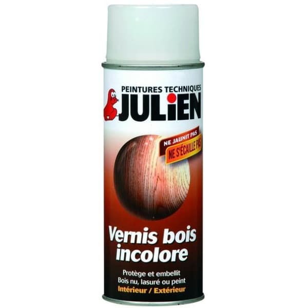 Lack trä - JULIEN - 400 mL - Färglös - Blank - Aerosol