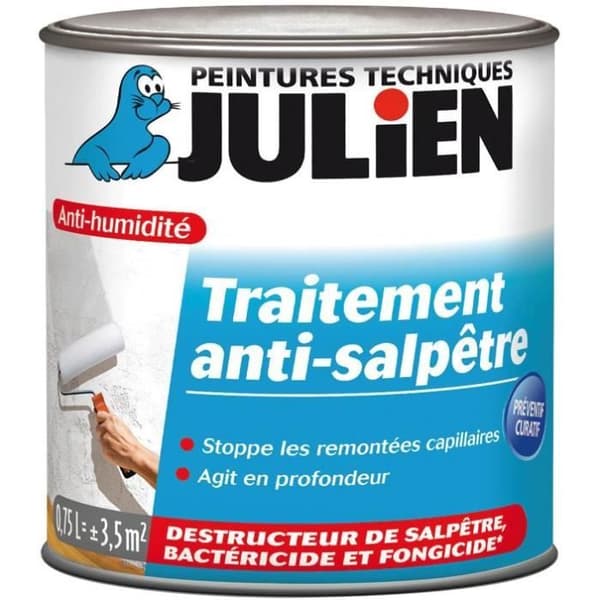 Färg mot saltskador - JULIEN - 750 mL - Färglös - Enkelskikt - Utomhus
