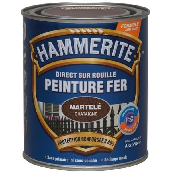 Hammerite hammarlack 0,25l kastanjebrun 070706