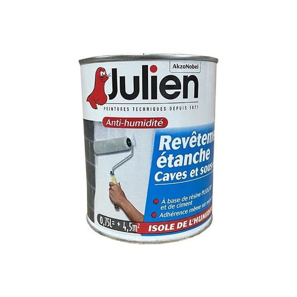 Vattentät beläggning - JULIEN - 750 mL - Fuktavvisande - Inomhus - Dubbel lager