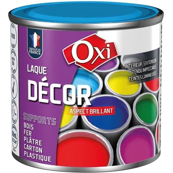 Lack dekoration - OXI - 60 mL - bretonblå - Blank - Akryl - Multi-supports