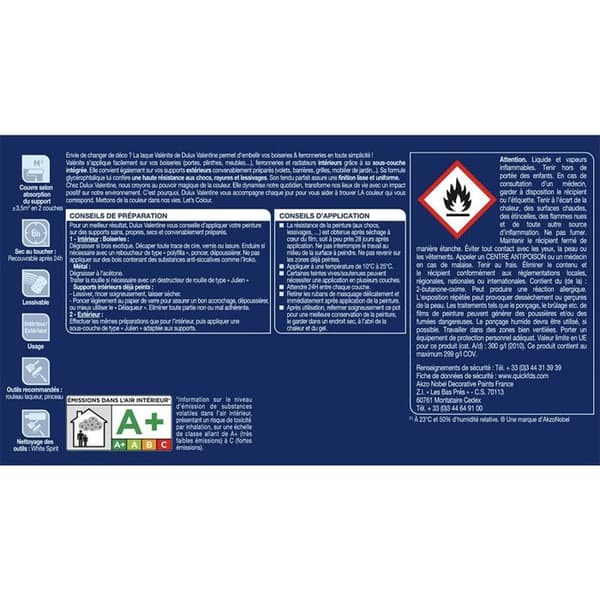 Lack med satinfinish 0,5 L - vit av vit
