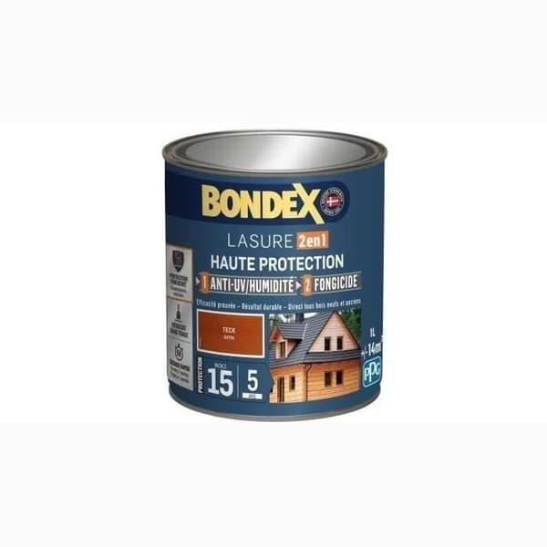 BONDEX 2 in 1 Satin High Protection Stain 5 år - Teak