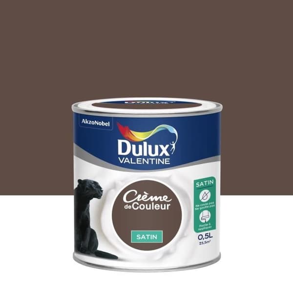 Färgkräm i Wengé - DULUX VALENTINE - Enskikt - Satin - Inomhus