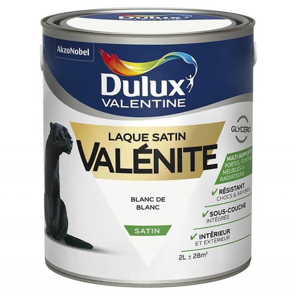 Valenite satinlack 2 L - vit