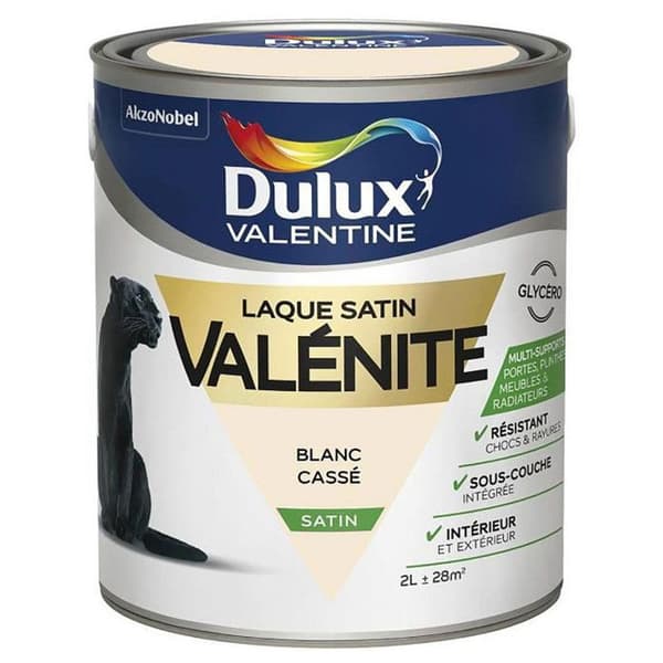 Valenite satinlack 2 L - vit