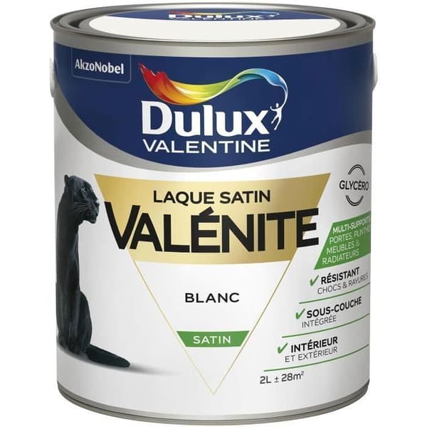 Valenite satinlack 2 L - vit