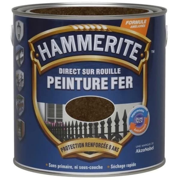 Hammerite hammerlack 2.5l kastanjebrun 070726