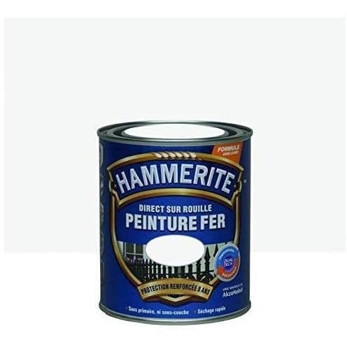 Hammerite målade smidesjärn 0,75 L - vit