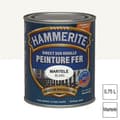 Miniatyrbild 1 av 2: Hammerite målade smidesjärn 0,75 L - vit