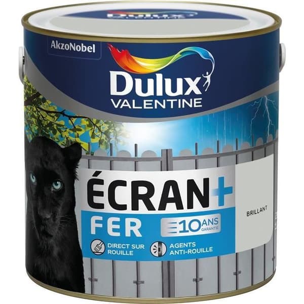 Måleri - DULUX VALENTINE - Blanka skärm+ - 2 L - Ljusgrå - Utomhus - Glycérophtalisk
