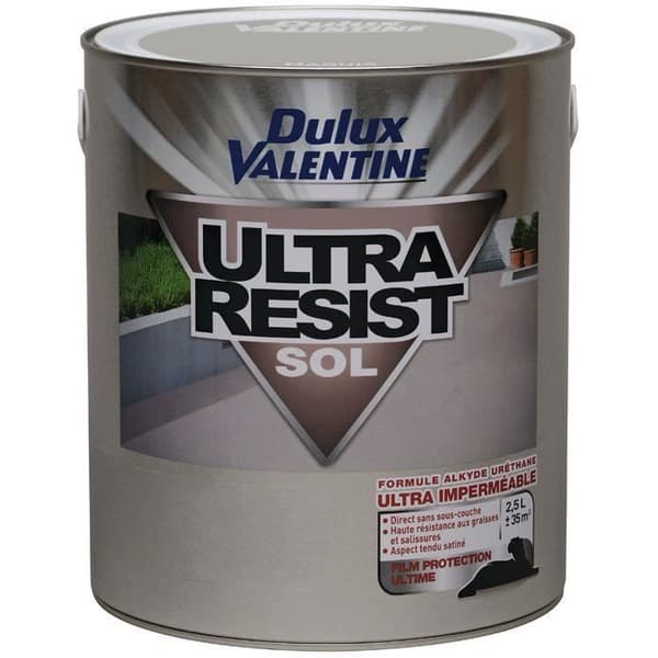 Målningsfärg - Ultra slitstark golv - ljusgrå - 2.5 L