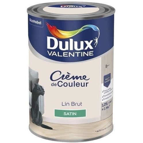 Färgkräm i rå linnefärg - DULUX VALENTINE - Specifik - Enskikts - Satinfinish