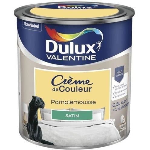 Färgkräm i färgen Pampelmousse - DULUX VALENTINE - Enkelskikt - Satin - Glycerofthalisk