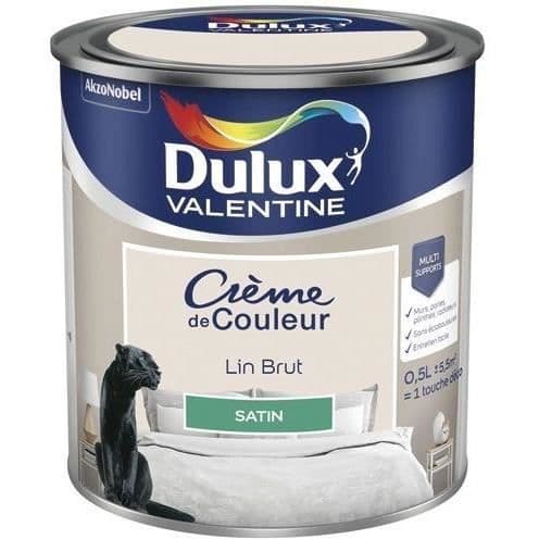 Målning - DULUX VALENTINE - Crème De Couleur Lin Brut - Satinfinish - Inomhus