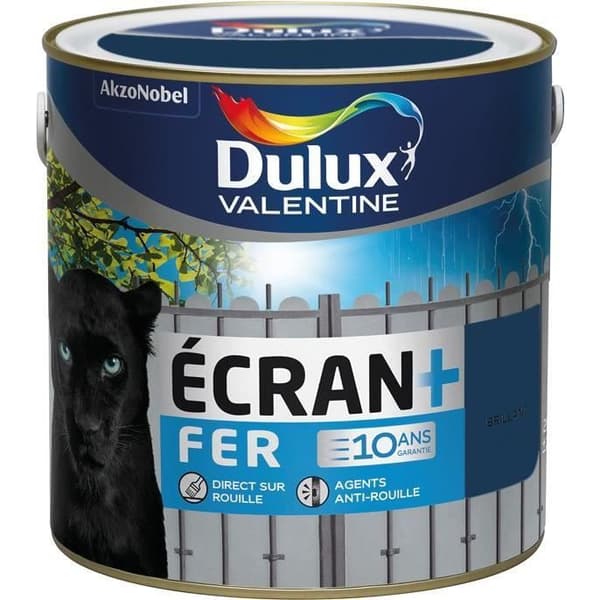 Målning - DULUX VALENTINE - Blank Järn Skärm+ - Marin - 2 L - Väderbeständig