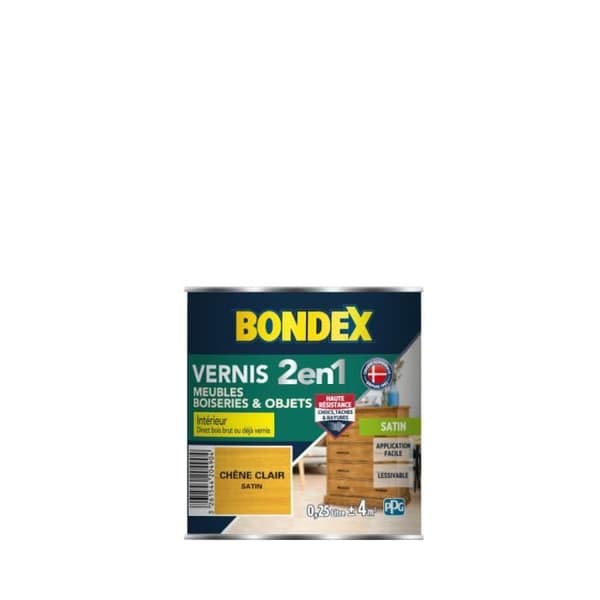 BONDEX Inre och yttre trälack - Ljus ek satin - 0,25L