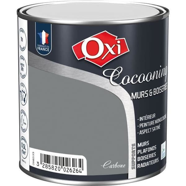 Målning - OXI - Satare träväggar kolfiber - Inomhus - Akryl - Satiné