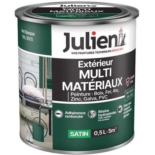 Måleri - JULIEN - Multimaterial - Basquegrön - 0,5 l - Akryl - Enskikts