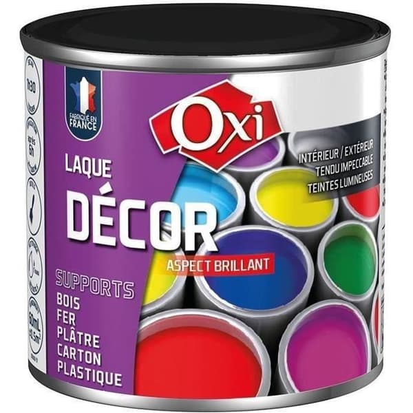 Lack dekor - OXI - 60 mL - Svart - Glansig - Multi-underlag