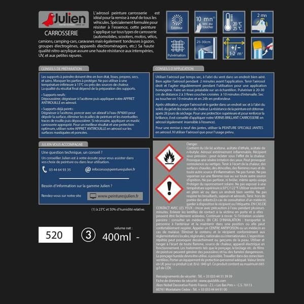 Köret - Julien - BBE 400ml - Orange - Glycerofthalisk - Blank
