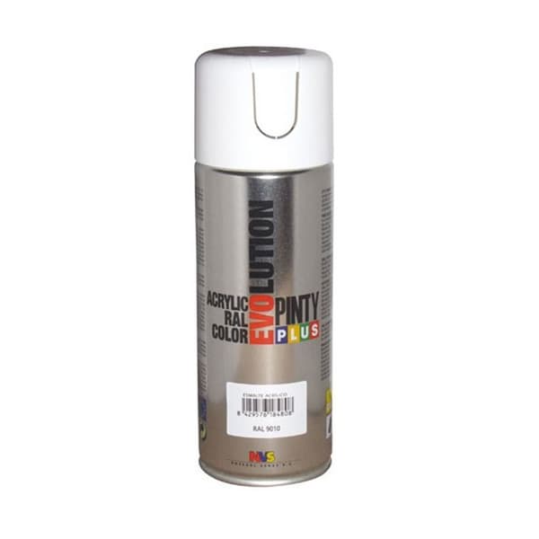 Sprayfärg - PINTY - Evolution - Vit RAL9010 - Akryl - Interiör/Exteriör