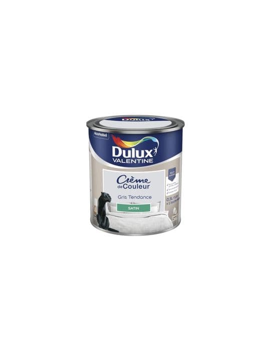 Målarfärg - DULUX VALENTINE - Valentine - 0.5L - Trendgrå - Satin - Akryl