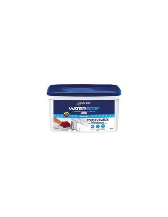 Tätskikt - BOSTIK - Vattentät vit - 6kg - Inomhus - Universell