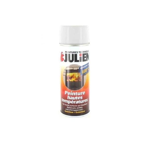Aerosolfärg - Julien - Höga temperaturer - Blank vit - 400ml - Motstånd 300°C