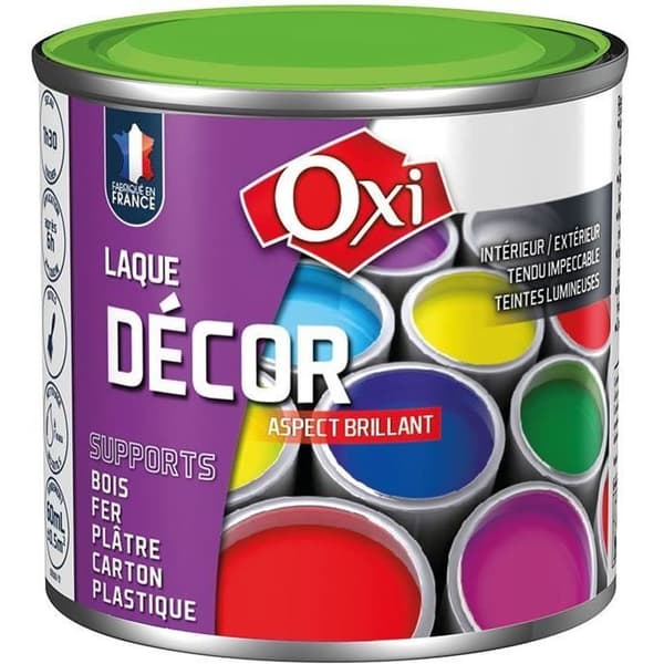 Dekorlack - OXI - 60 mL - äpplegrön - Glänsande - Akryl - Multi-underlag