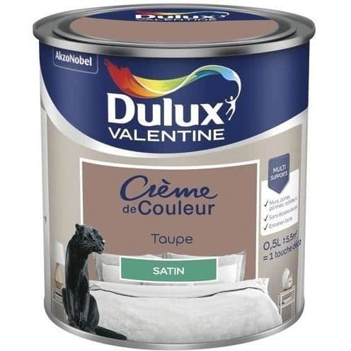 Målarfärg dekoration finish krämfärgad satin taupe 0,5l DULUX VALENTINE