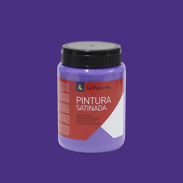 Målning - lack - behandling (lasyr - dekorativa effekter) La pajarita - 111413 - satenglack L-13, Lila, 375 ml
