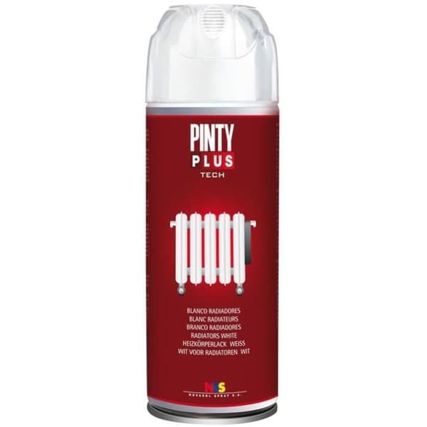 Vit radiatorsprayfärg - NOVASOL - 400mL - Använd för radiatorer - Vit färg - Kapacitet 400 mL