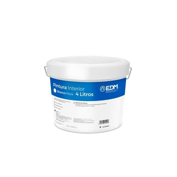 GENERISK - N.O. Matt Plast Färg Interiör Vit 4l Edm.