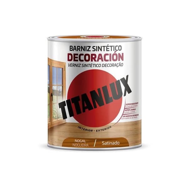 Vernis - TITANLUX - M11100314 - Valnöt - Satiné - Alkyd
