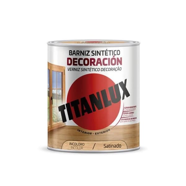 Syntetisk färglös satinlack dekoration 250ml titanlux m11100014