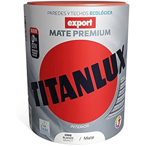 Titan Tvättbar Vinylfärg Exportdekoration Vit 750ml TITANLUX f31110034