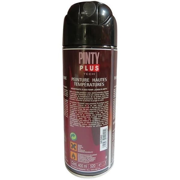Sprayfärg - hög temperatur - svart A104 - 520 mL - PINTY