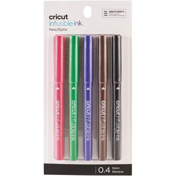 Pennor - CRICUT - Basic spets 0,4 mm - Flerfärgad - 5 delar - Infusible Ink