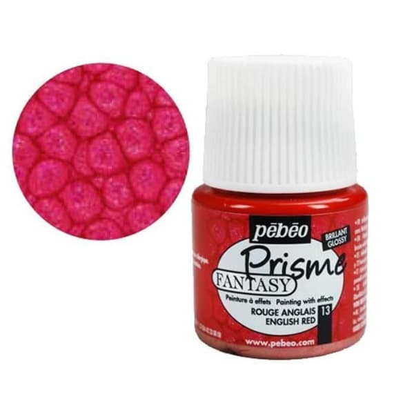 Målning - Fantasy - Engelsk röd - 45 ml - Akryl - Pearlescent