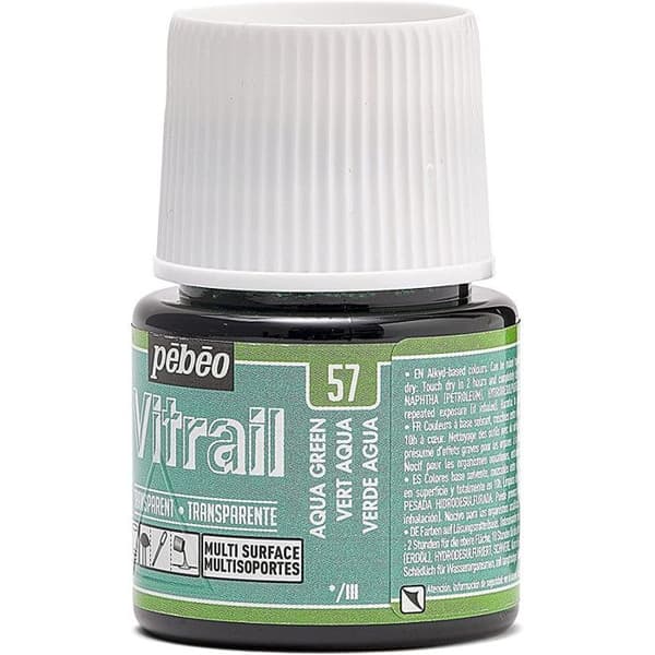 Färgfönster - VITRAIL - 45ml - GRÖN AQUA - Glänsande - Inomhus