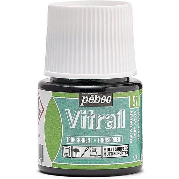 Färgfönster - VITRAIL - 45ml - GRÖN AQUA - Glänsande - Inomhus