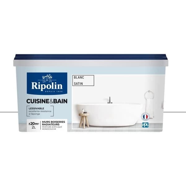 RIPOLIN KÖK OCH BAD VIT SATIN 2L