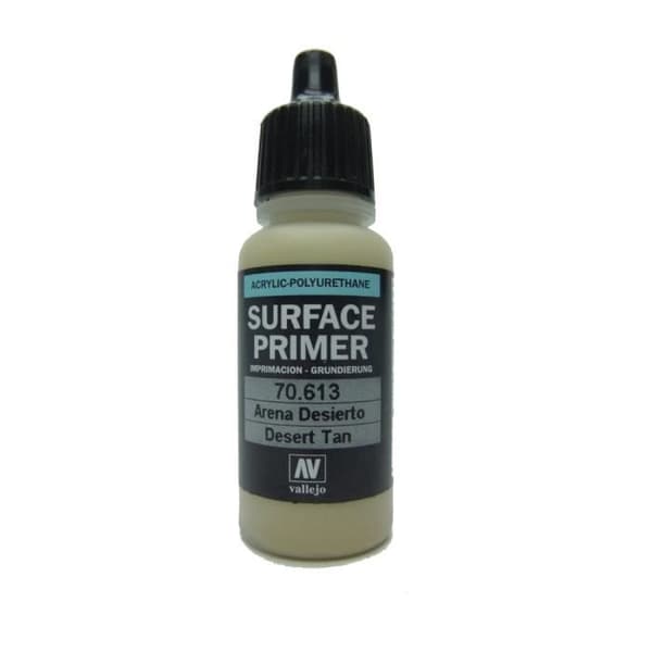 VAL70613 - Vallejo Polyuretan - Primer Desert Tan Bas 17ml - Modélisering plastik Färger