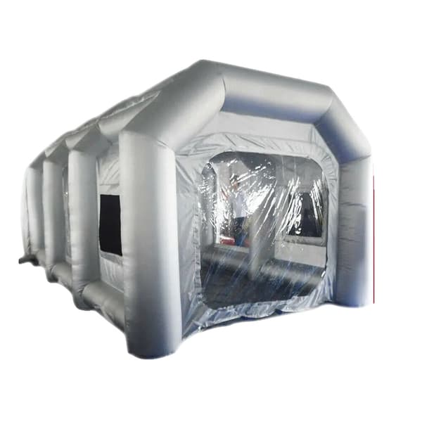 Inflatable Spray Booth, Hurtig Opsætning, Effektiv Luftfiltrering,grå