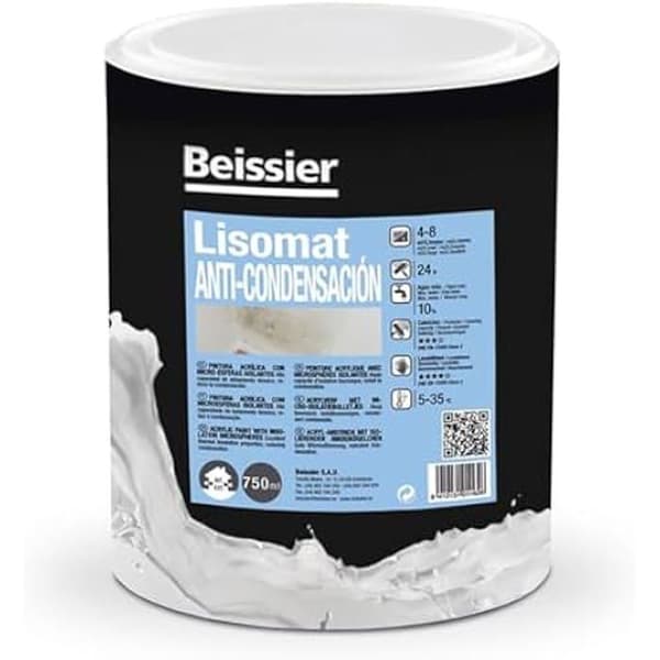 Lisomat anti-kondensfärg 750ml - BEISSIER - 70281-008 - Vit