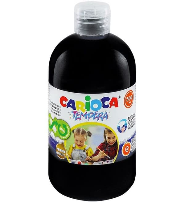 GOUACHEFÄRG LIQUID 500 ML REF : 40427/02 SVART - CARIOCA