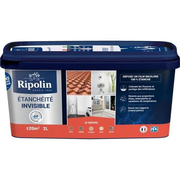 Multi-support anti-infiltration - RIPOLIN - 397642 - Osynlig - 2 L